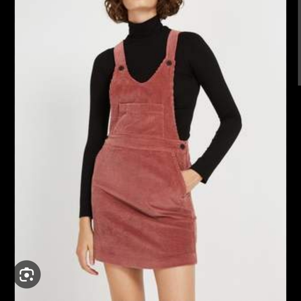 Frank And Oak Dusty Rose Cordoroy Mini  Dress Size S